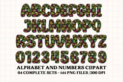 Rainbow Animal Alphabet png clipart, animal letters doodle Product Image 4