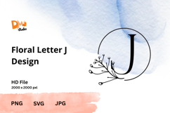 The Floral Letter Design Product Image 1