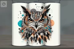 4 Owl Tumbler Sublimation, 20 oz Tumbler Wrap Product Image 4