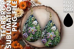 Sublimation Teardrop Earring Graphics Product Image 1