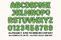 Christmas Alphabet png clipart, christmas letters doodle Product Image 4