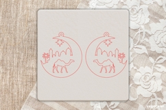 Nativity Scene Earrings Laser Cut | Jewerly SVG | SVG Product Image 3