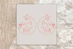 Nativity Scene Earrings Laser Cut | Jewerly SVG | SVG Product Image 3