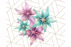 Pink and Mint Summer Clipart PNG Beach Icons, Summer Fun Png Product Image 2