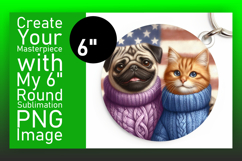 Lovely Round Design for Coasters , Dog and cat Product Image 1