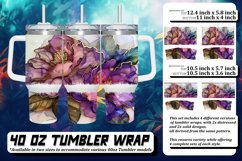 Vibrant Garden: Floral Tumbler Pattern Product Image 1
