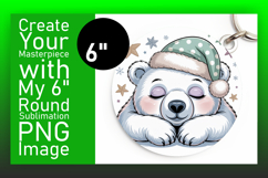 Dynamic Keychain Circle Design Template , Cute Christmas Product Image 1