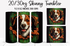 St. Patrick&#039;s Day DOG - Tumbler Sublimation Design Product Image 1