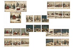 Rustic Holiday Clipart Bundle - Primitive Christmas Product Image 10