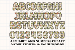 Christmas Alphabet png clipart, christmas letters doodle Product Image 4