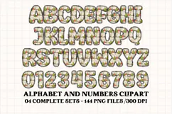 Christmas Alphabet png clipart, christmas letters doodle Product Image 4