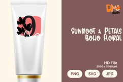 Sunroot &amp; Petals Boho Floral Monogram Product Image 1