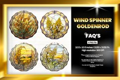 Goldenrod Wind Spinner Sublimation - 04 Variations Product Image 1