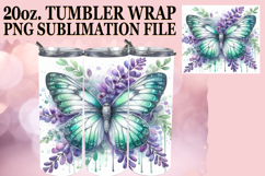 Enchanted Dreams 20oz tumbler wrap, Butterfly Product Image 1