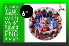 Artistic Round Design Car Coaster , Xmas Product Image 1