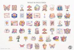 August Butterfly Postmail Clipart Product Image 4