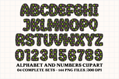 Halloween Alphabet png clipart, halloween letters doodle Product Image 4