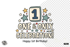 1st Birthday Sublimation PNG - Baby PNG - Birthday PNG Product Image 1