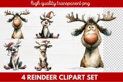 Whimsical Christmas Clipart | Cute Festive Holiday PNG Illus Product Image 1