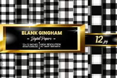 Blank Gingham Digital Papers 20 Variations Product Image 1
