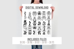 Ballet shoes svg, ballet slippers svg, ballerina monogram Product Image 2