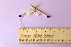 Miniature needles with knitting yarn tutorial PDF dollhouse Product Image 9