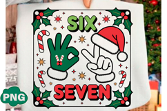 Christmas Six Seven Png, Funny 6 7 Png, Product Image 2