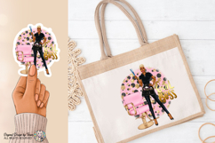 Girl Boss Hairstylist PNG Black Woman Salon Sublimation PNG Product Image 2