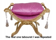 Miniature tabouret digital file baroque dollhouse furniture Product Image 10
