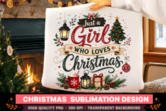 Christmas PNG | Just A Girl Who Loves Christmas PNG Product Image 2