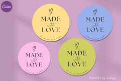 Made with Love Sticker for Small Business Packaging Product Image 3