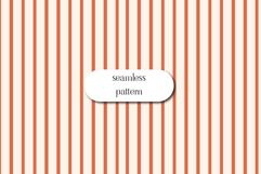 Seamless Orange Stripe Pattern, Minimal Retro Wallpaper Product Image 1