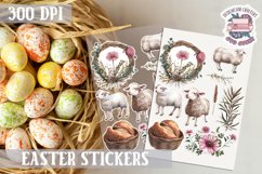 Spring sticker Sheet Easter Props Flowers Eggs Lamb Bread Product Image 1