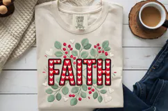 Faith Embroidery PNG, Floral Christian Sublimation Product Image 9