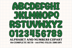 Christmas Alphabet png clipart, christmas letters doodle Product Image 4