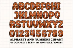Animal Skin Alphabet png clipart, Texture letters doodle Product Image 4
