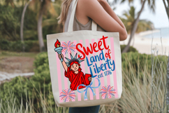 Sweet Land of Liberty Stripes PNG T-Shirt|4th of July PNG Product Image 10
