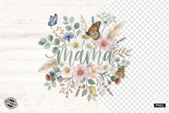 Flowers &amp; Butterfly Mothers Day Clipart Product Image 1