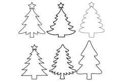 Christmas Tree Clipart PNG Bundle | Christmas Ornament Product Image 10