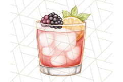 Cocktail Clipart PNG, Mixed Drinks, Bar Drinks Clipart Product Image 2