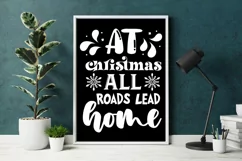 At Christmas all roads lead home SVG, Christmas SVG Product Image 3