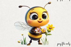 Spring Bees Clipart PNG Product Image 1