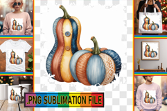 Fun TSHIRT Sublimation Designs, Pumpkin Watercolor Product Image 1