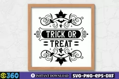 Trick or treat SVG, Farmhouse Halloween SVG Product Image 2