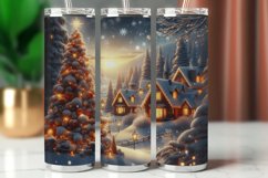 Tumbler Wrap 20 oz - christmas village Product Image 1