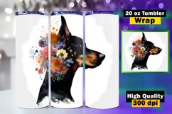 Dog Lovers tumbler wrap sublimation, 20 oz Skinny Tumbler Product Image 1