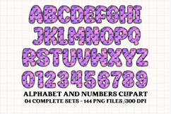 Halloween Alphabet png clipart, halloween letters doodle Product Image 4
