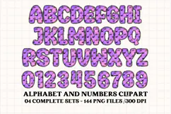 Halloween Alphabet png clipart, halloween letters doodle Product Image 4