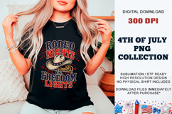 Rodeo Nights &amp; Freedom Lights PNG | Sublimation DTF Product Image 11