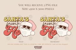 Santa's Favorite Ho Sublimation | Retro Christmas PNG Product Image 2